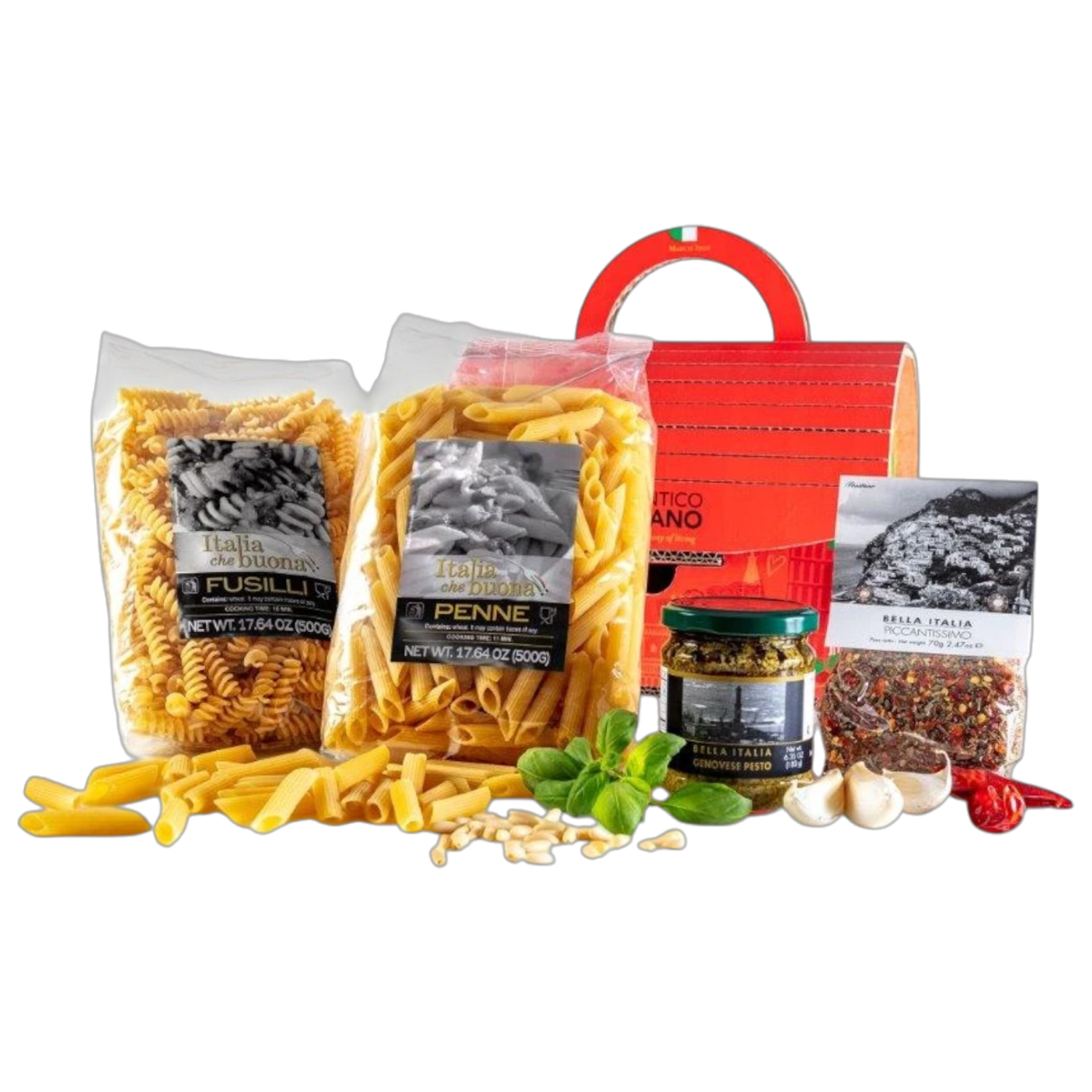 Bella Italia Giftset Xl Pasta Koffertje Rood 1280G
