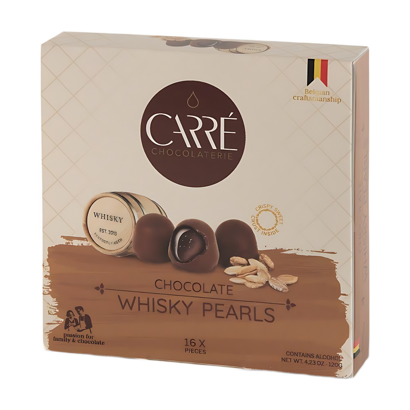 Carré Chocolade Whisky Parels 120 g