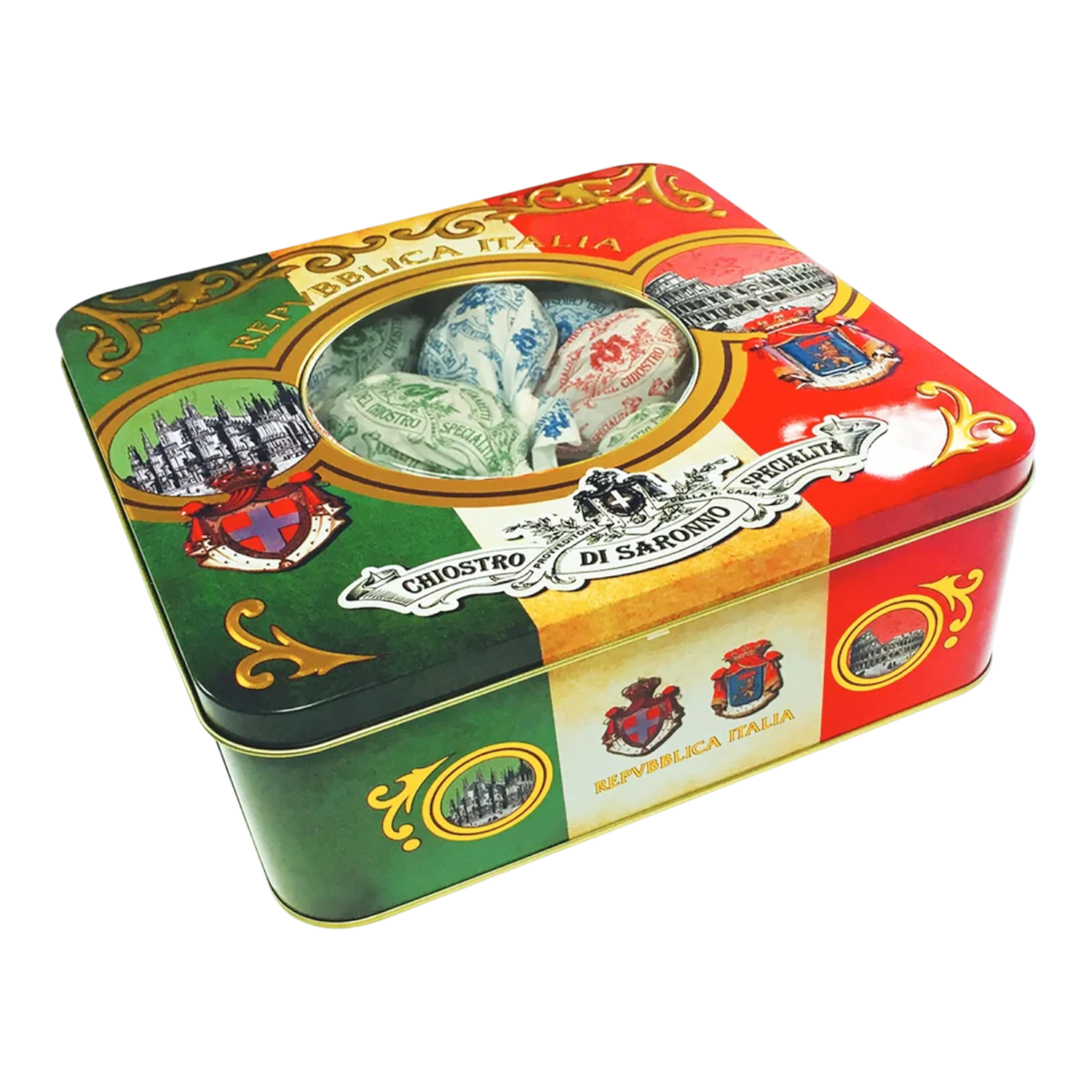 expo amaretti crunchy tin box 150g