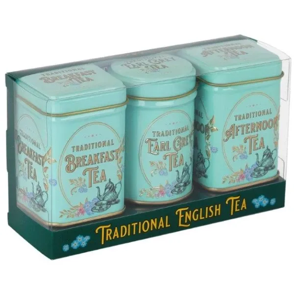 mini tea tin victorian 3x25g gift pack