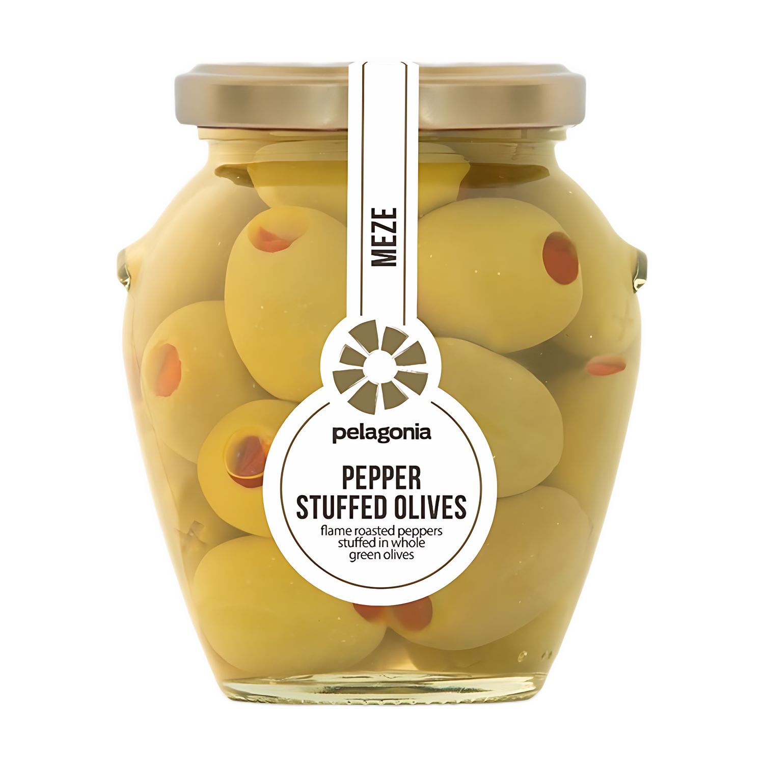 Pelagonia Olijven Groen Met Paprika 300g
