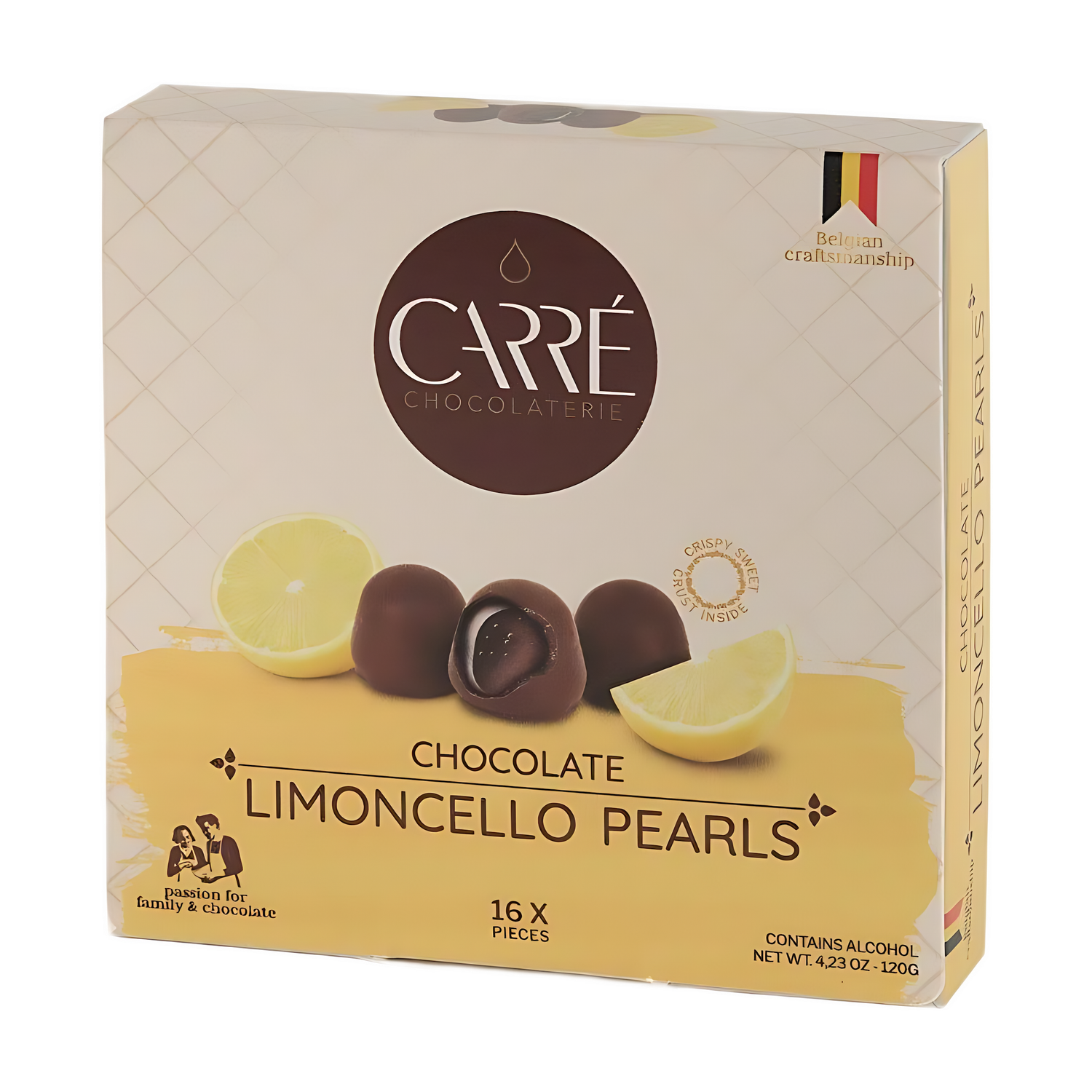 chocolate limoncello pearls 120g