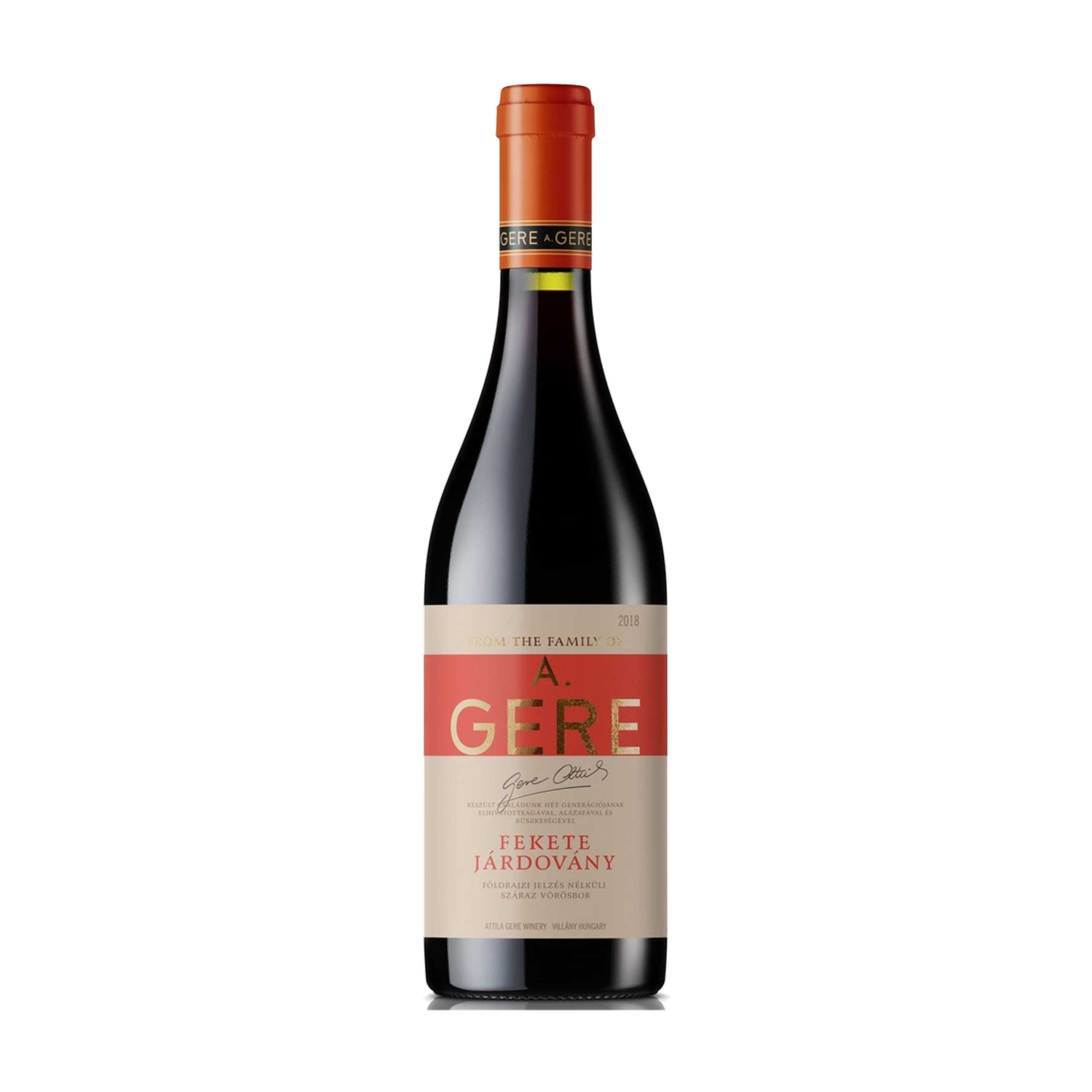 2022 Gere Attila Fekete Jardovany 0.75L