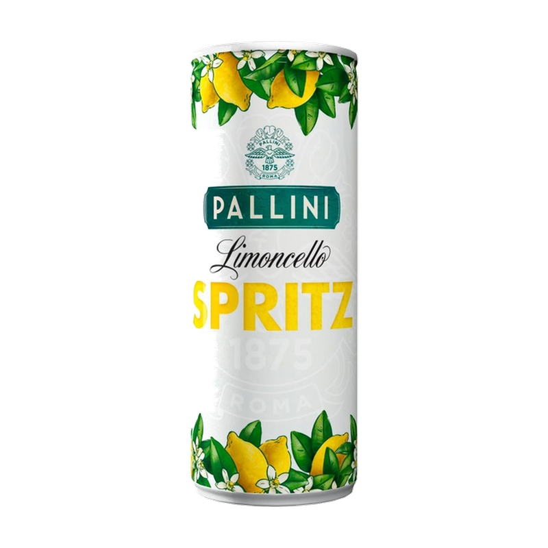 Pallini Limoncello Spritz blikjes - tray van 12 stuks [12 × 250ml]