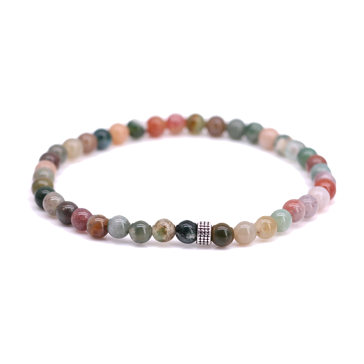 FortunaBeads Basic Indian Agate women’s bracelet