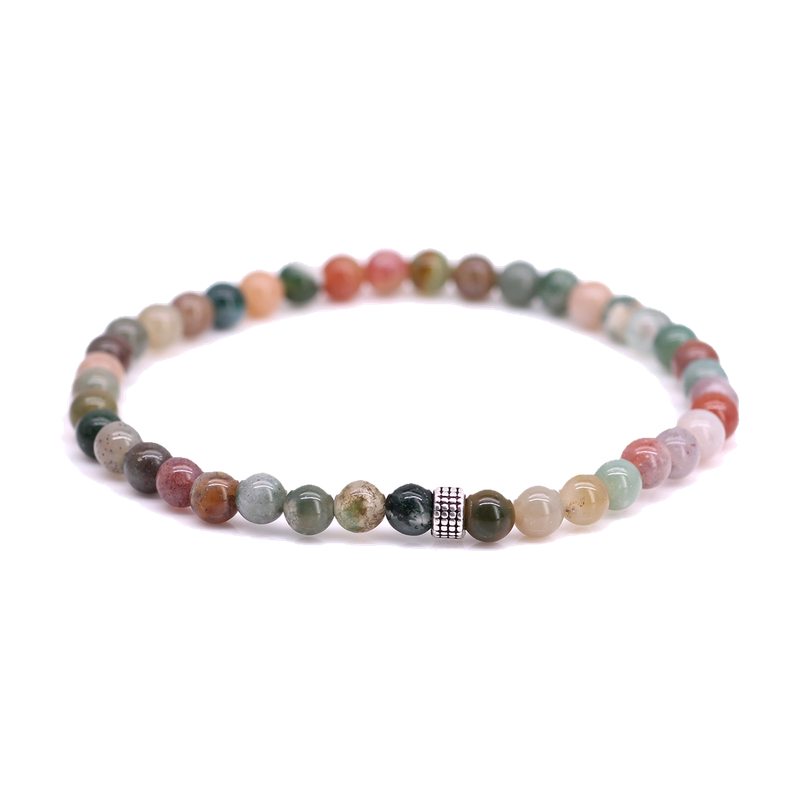 FortunaBeads Basic Indian Agate women’s bracelet