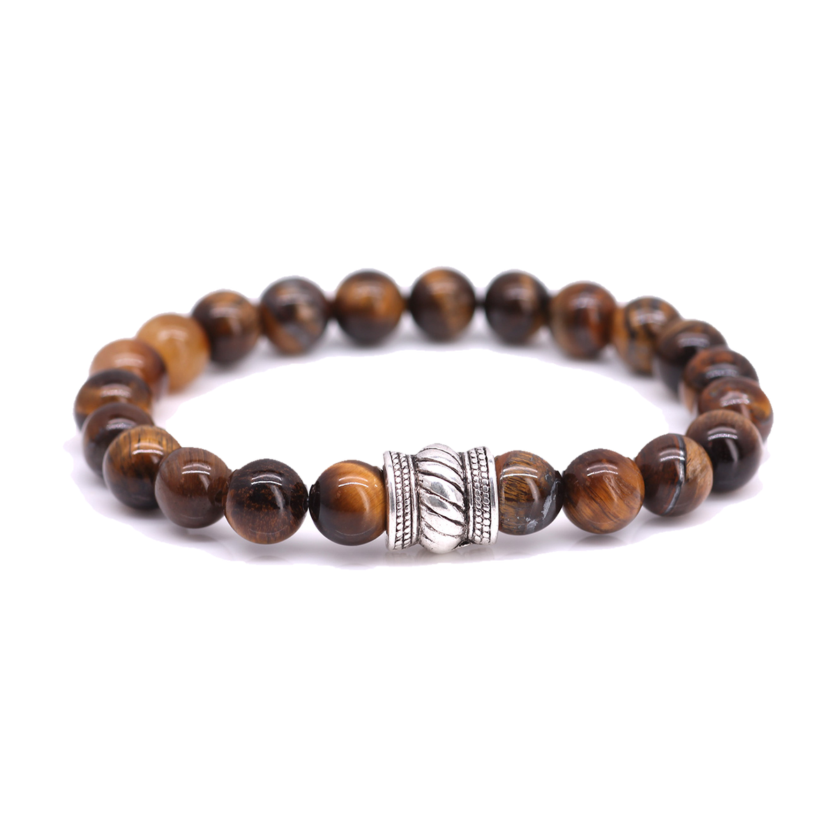 FortunaBeads Bali Basic Brown Tiger Eye men’s bracelet