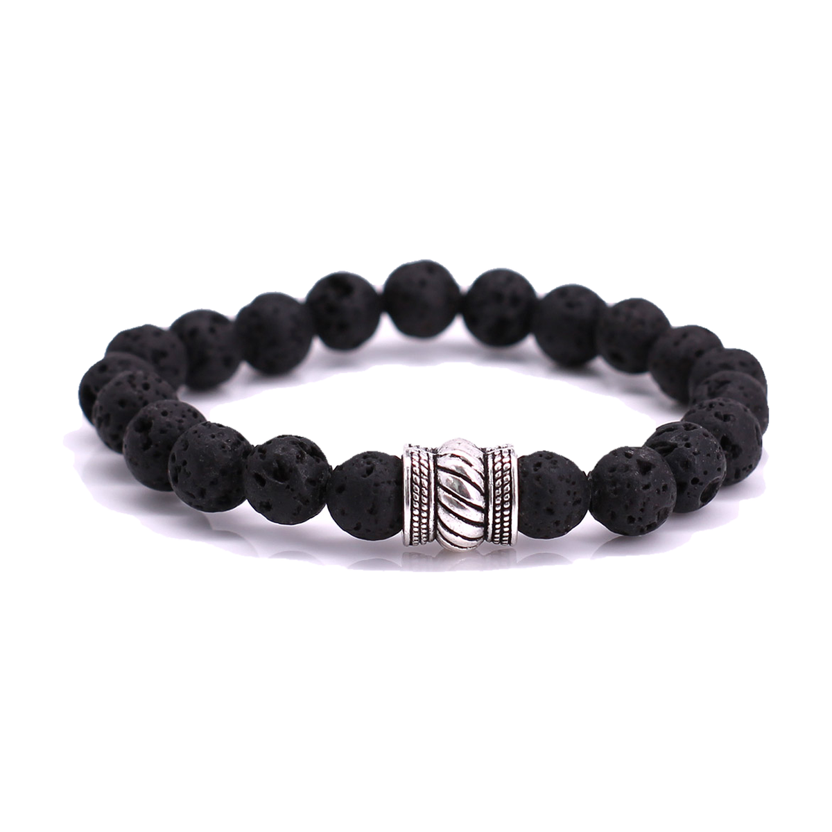 FortunaBeads Bali Basic Lava Stone men’s bracelet