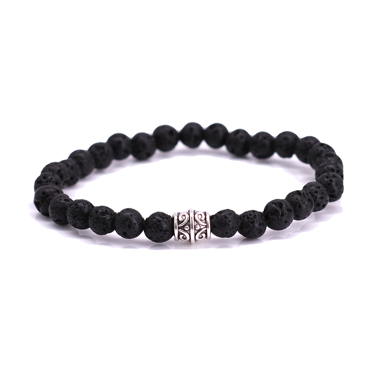 FortunaBeads Basic Lava Stone men’s bracelet