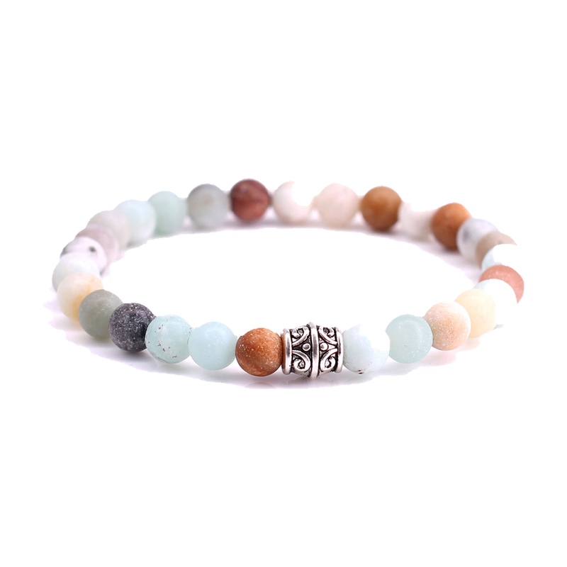 FortunaBeads Basic Mat Amazonite men’s bracelet
