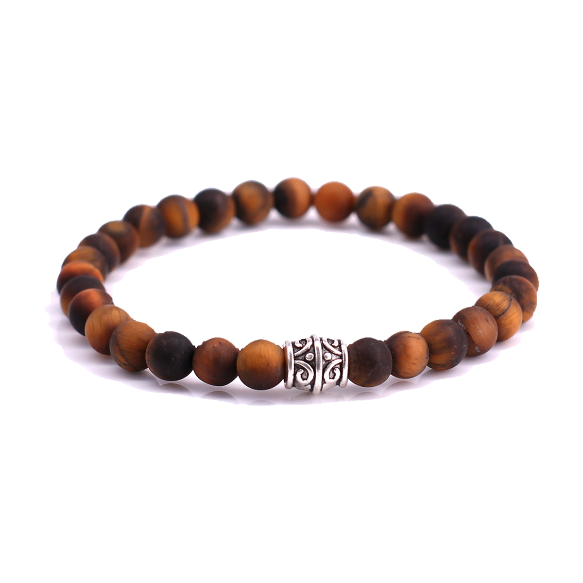 FortunaBeads Basic Mat Brown Tiger Eye men’s bracelet