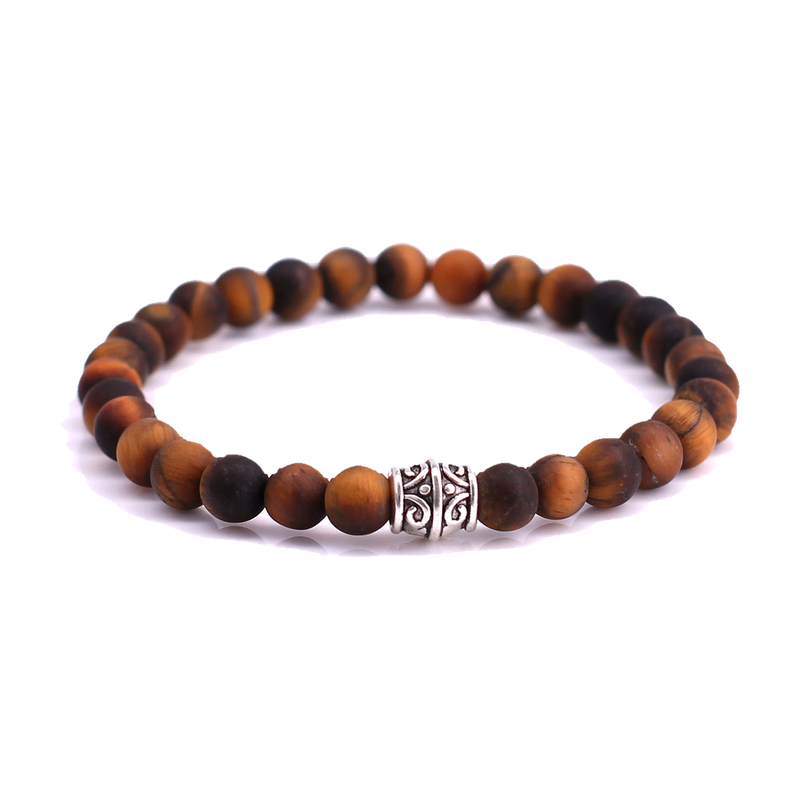 FortunaBeads Basic Mat Brown Tiger Eye men’s bracelet