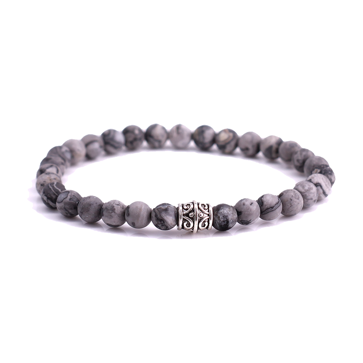 FortunaBeads Basic Mat Netstone men’s bracelet