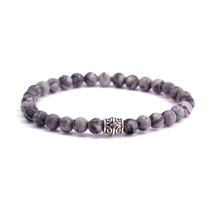FortunaBeads Basic Mat Netstone men’s bracelet