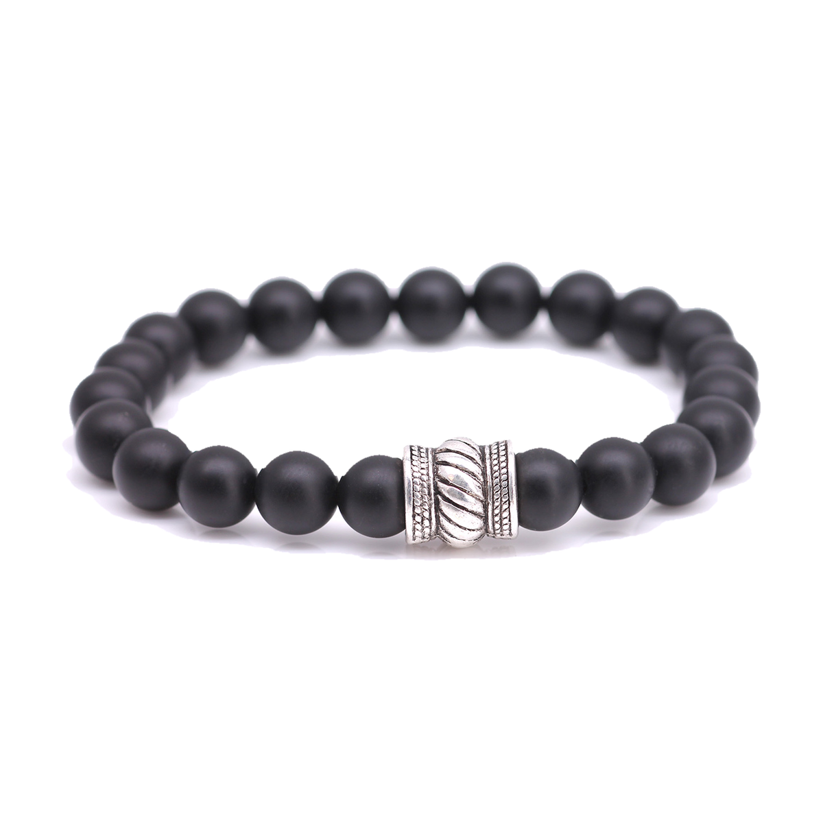 FortunaBeads Bali Basic Black Onyx men’s bracelet
