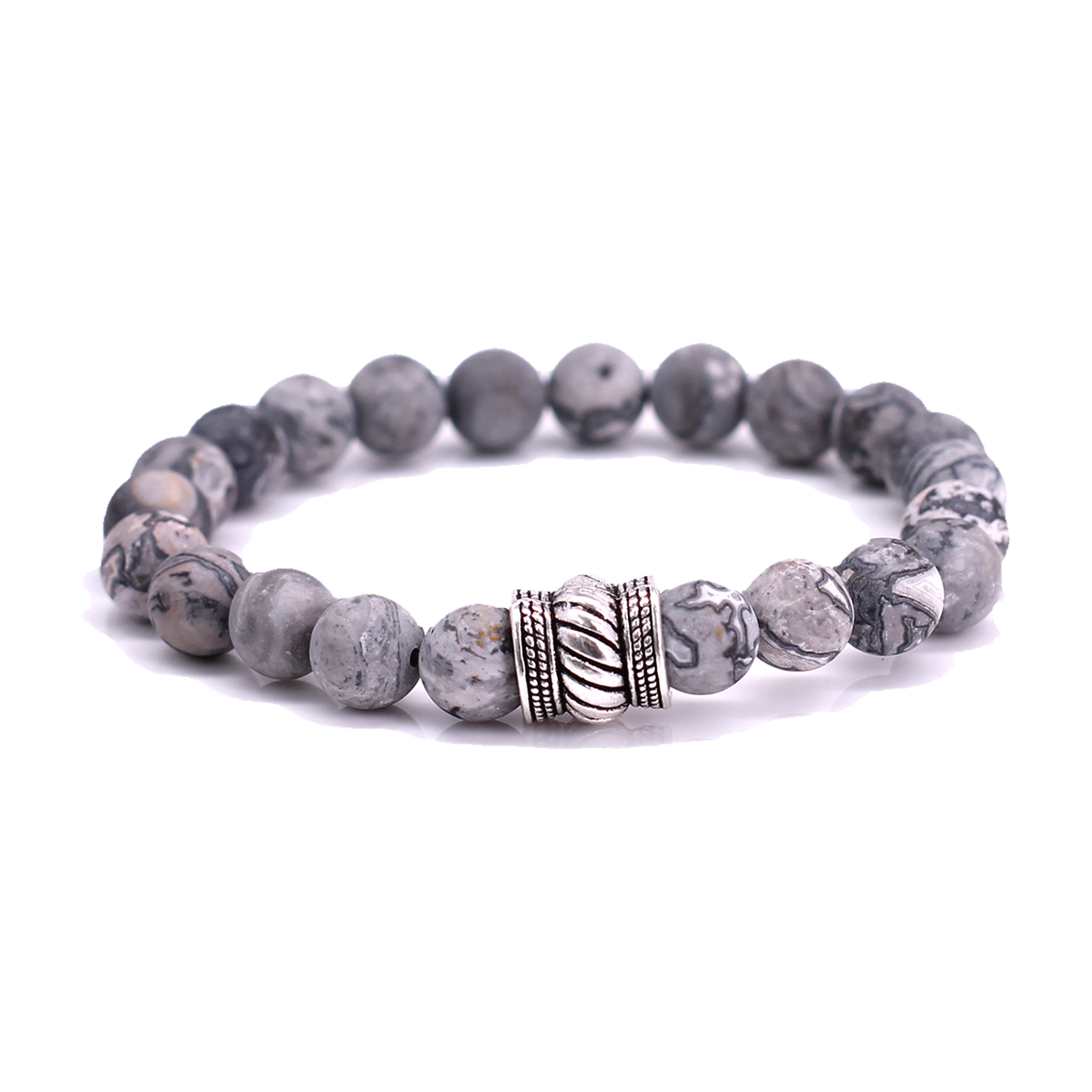 FortunaBeads Bali Basic Netstone Mat men’s bracelet