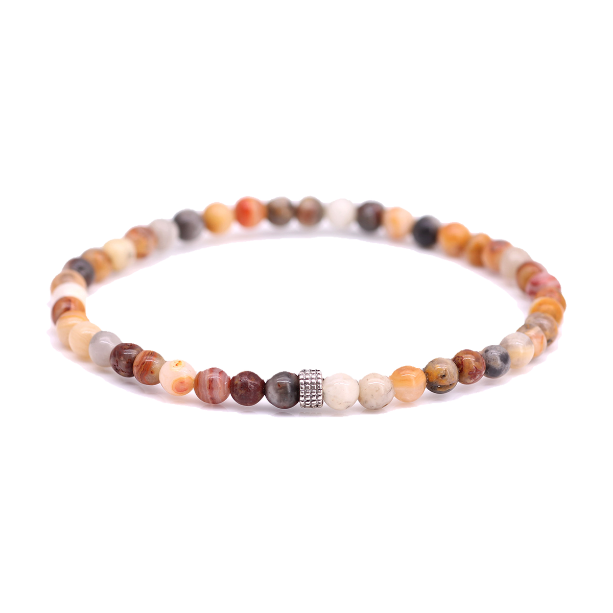 FortunaBeads Basic Crazy Lace Agate women’s bracelet