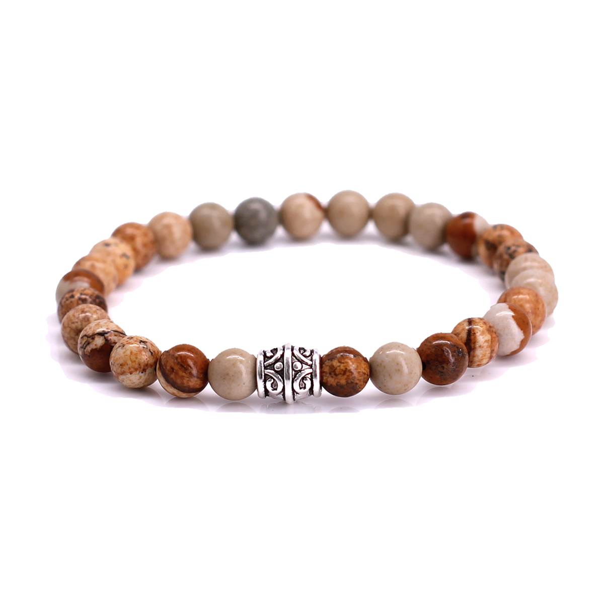 FortunaBeads Basic Sand Jasper men’s bracelet