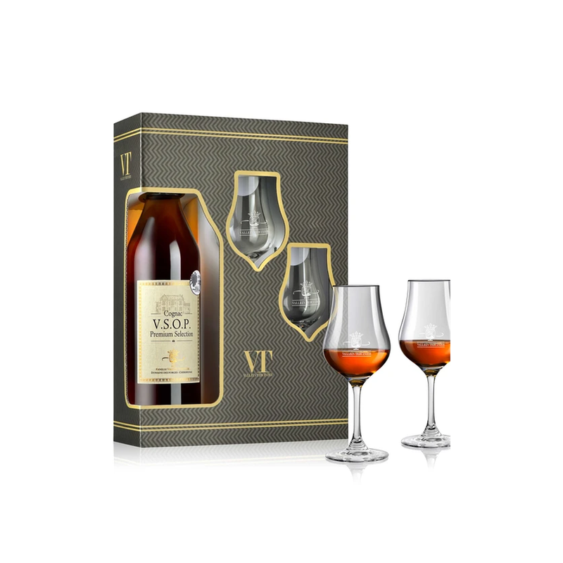 Vallein Tercinier VSOP 40% + Gift Pack 2 Glazen 70cl
