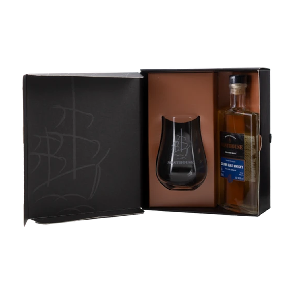 Copper Rivet Distillery Masthouse Whisky &amp; Tasting Glass Gift - 1 x 10cl Single Malt, 1 x Branded Tasting Glass 10cl