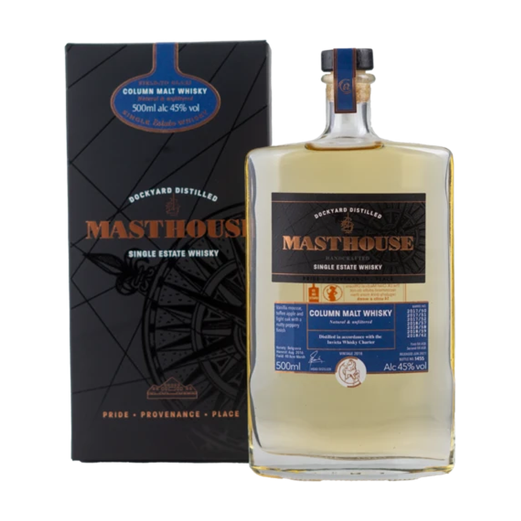 Copper Rivet Distillery Masthouse Single Malt Whisky (Pot &amp; Hybrid Column Distilled) 50cl 45% + GBX 50cl