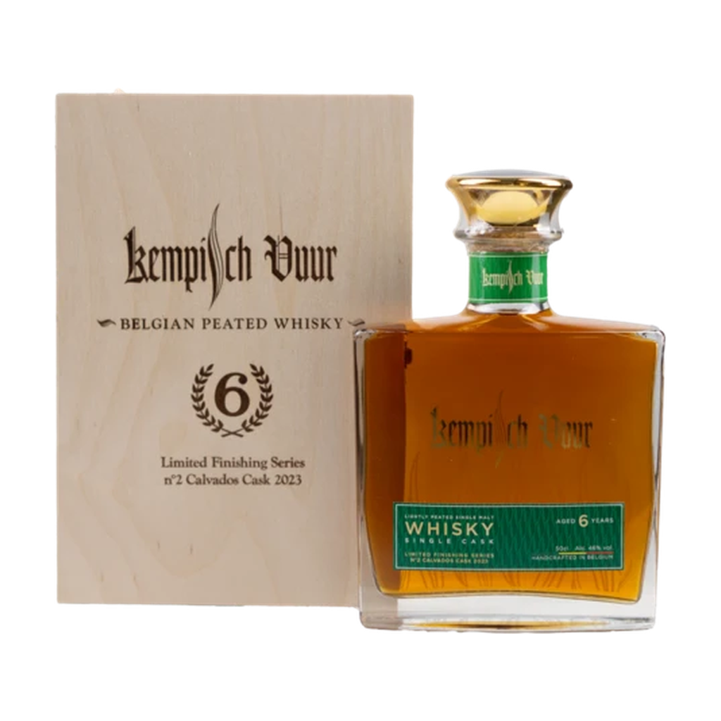 Stokerij Pirlot Kempisch Vuur 6Y Peated Single Malt Calvados Finish 46% 50cl