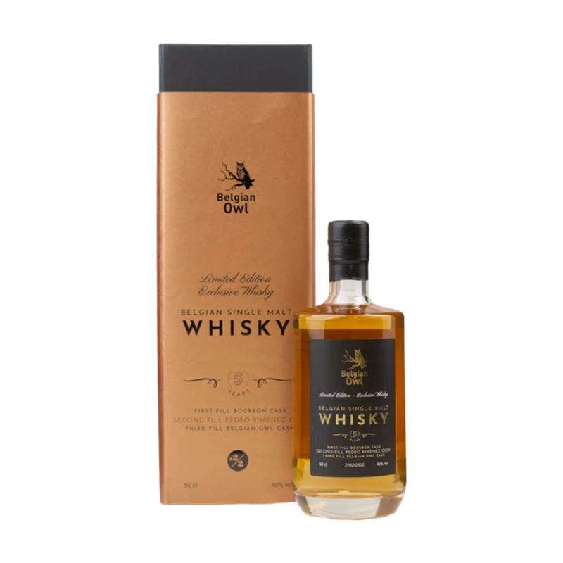 Belgian Owl 5Y PX Finish Second Edition + GBX 46% 50cl