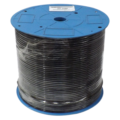 NYLON PRESSURE TUBING 1/4 BLACK SINGLE LAYER