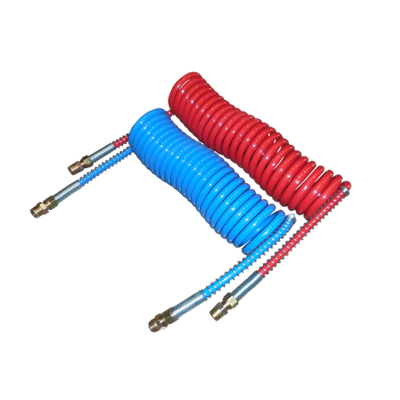 AIR COIL HOSE SET (BLUE &amp; RED) REINFORCED 15 FEET