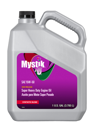 Mystik SAE 15W-50 JT-8® Synthetic Blend Super Heavy Duty Engine Oil, 1-Gallon