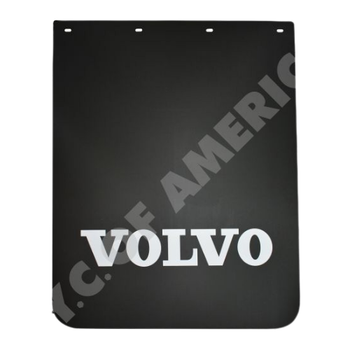24T94X-0011 MUDFLAP  BLACK WITH VOLVO LOGO IN WHITE