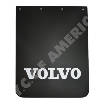 24T94X-0011 MUDFLAP  BLACK WITH VOLVO LOGO IN WHITE