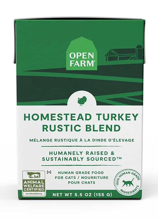 OPEN FARM TURKEY RUSTIC BLEND WET CAT FOOD 5.5OZ