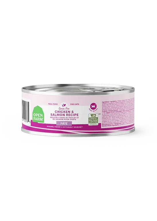 OPEN FARM CHICKEN &amp; SALMON PATE FOR CATS CASE/2.8OZ