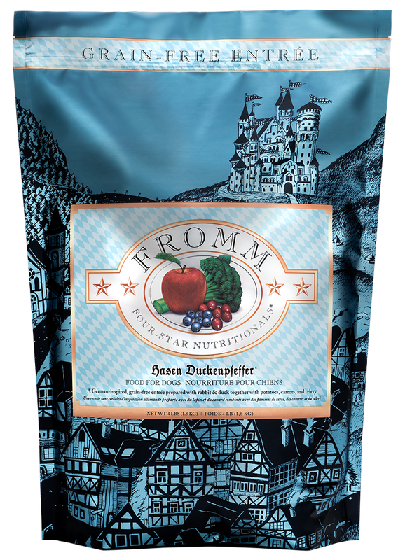 FROMM FOUR STAR HASEN DUCKENPFEFFER DOG FOOD 26LBS