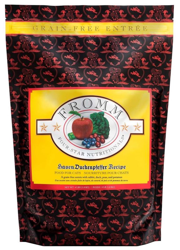 FROMM FOUR STAR HASEN DUCKENPFEFFER RECIPE CAT FOOD 4LBS