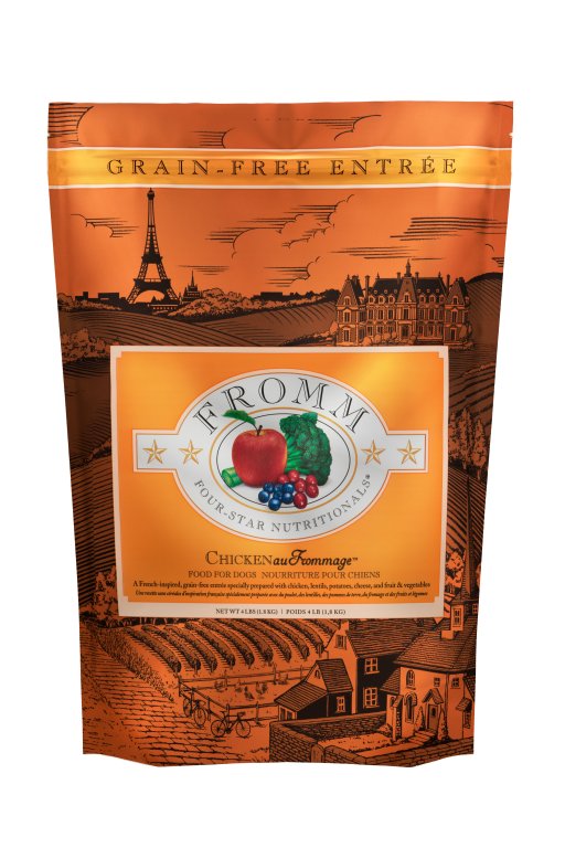 FROMM FOUR STAR CHICKEN AU FROMMAGE RECIPE DOG FOOD 4LBS