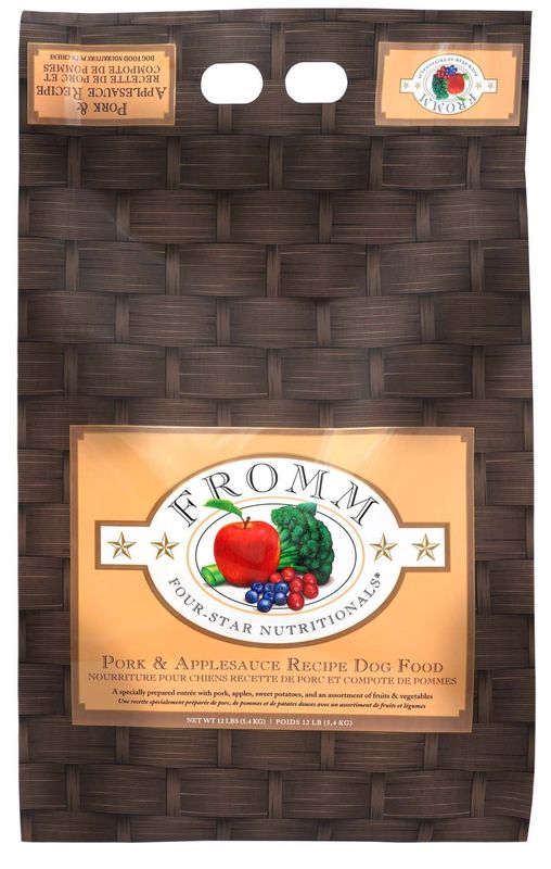 FROMM FOUR STAR PORK &amp; APPLESAUCE RECIPE DOG FOOD 12LBS