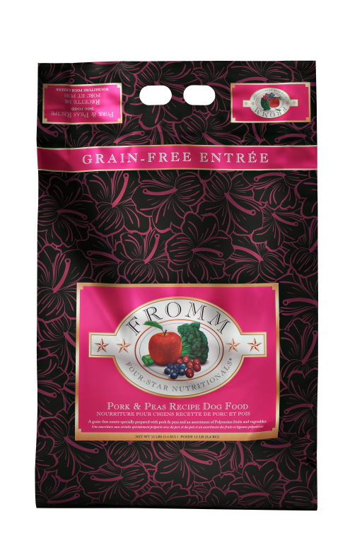 FROMM FOUR STAR PORK &amp; PEAS RECIPE DOG FOOD 12LBS