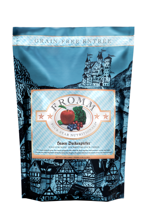 FROMM FOUR STAR HASEN DUCKENPFEFFER DOG FOOD 4LBS