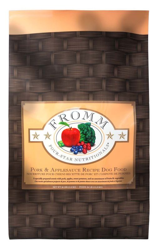 FROMM FOUR STAR PORK &amp; APPLESAUCE RECIPE DOG FOOD 26LBS