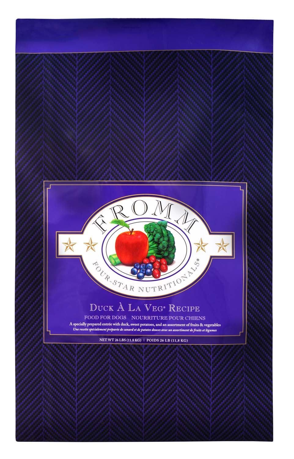 FROMM FOUR STAR DUCK A LA VEG RECIPE DOG FOOD 12LBS