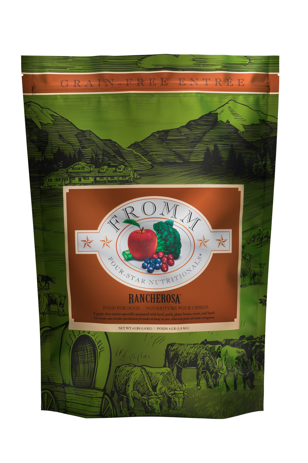 FROMM FOUR STAR RANCHEROSA DOG FOOD 26LBS