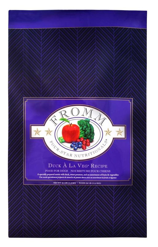 FROMM FOUR STAR DUCK A LA VEG RECIPE DOG FOOD 4LBS