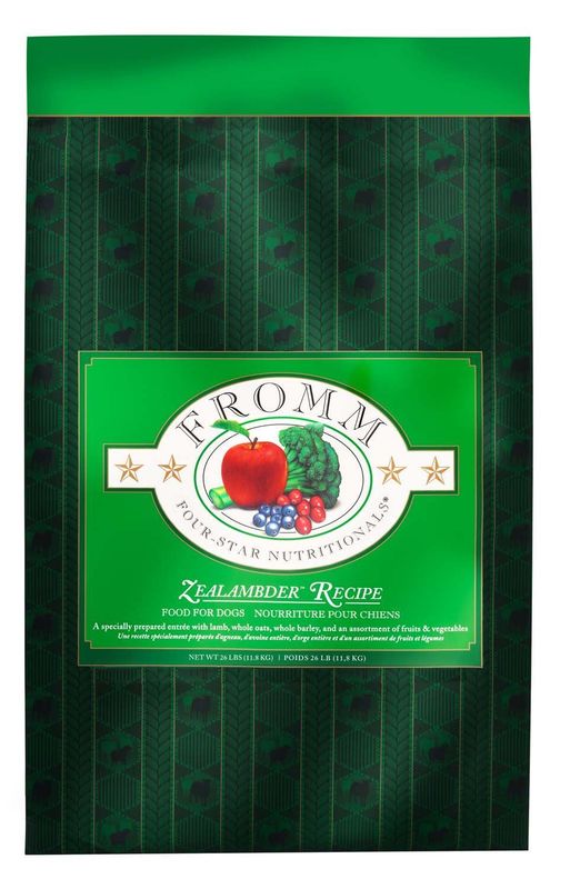 FROMM FOUR STAR ZEALAMBDER RECIPE DOG FOOD 26LBS