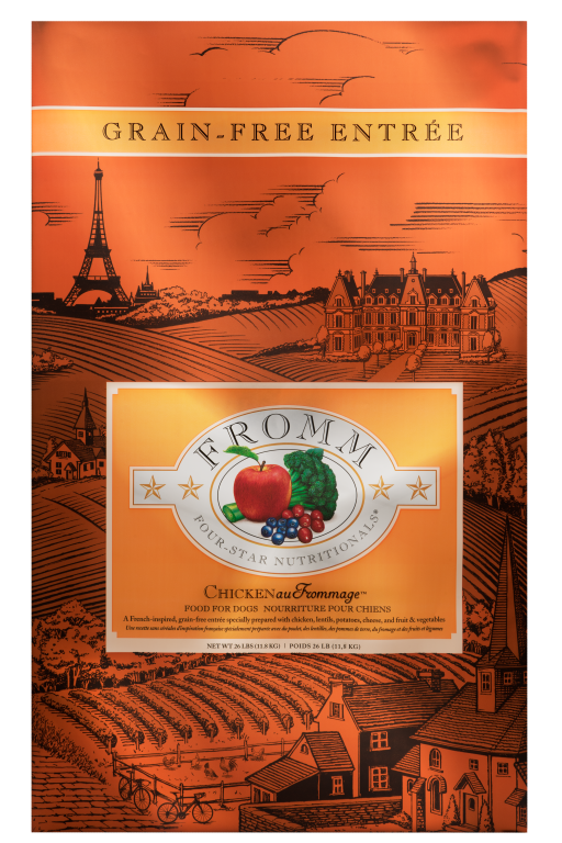FROMM FOUR STAR CHICKEN AU FROMMAGE RECIPE DOG FOOD 26LBS