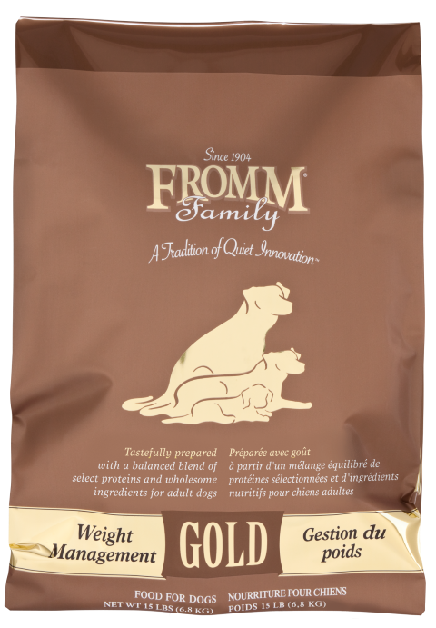 FROMM GOLD WEIGHT MANAGEMENT DOG FOOD 30LBS