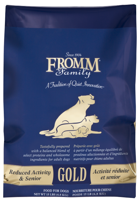 FROMM GOLD REDUCED ACTIVITY &amp; SENIOR DOG FOOD 5LBS