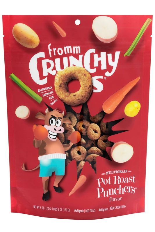 FROMM CRUNCHY OS POT ROAST PUNCHERS FLAVOR DOG TREAT 26OZ