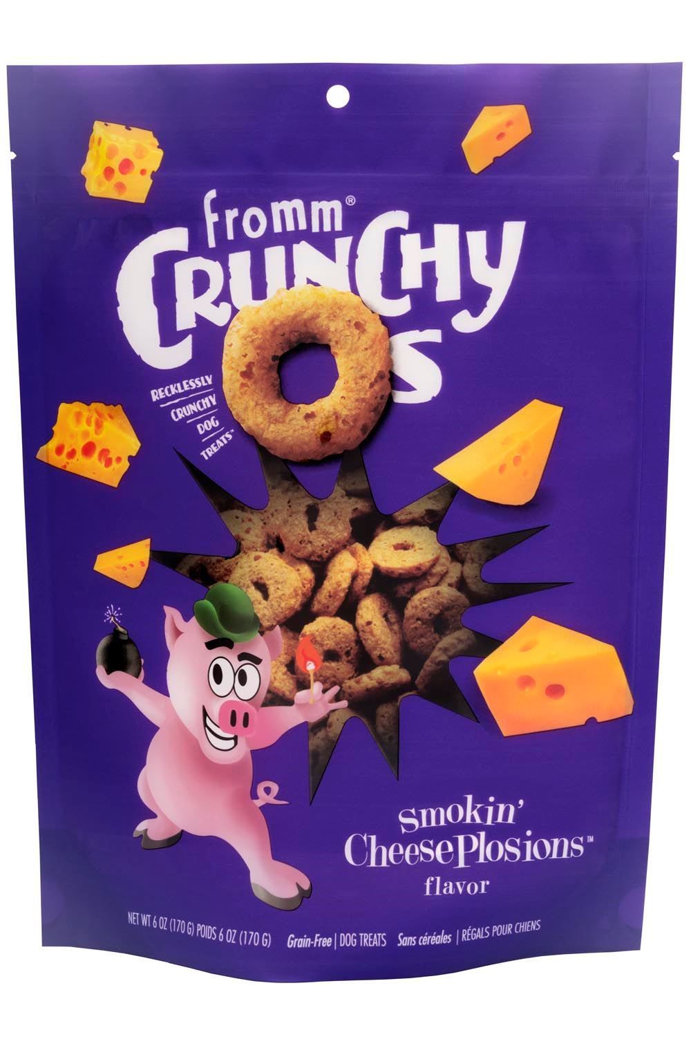 FROMM CRUNCHY OS SMOKIN CHEESEPLOSIONS FLAVOR DOG TREAT 26OZ
